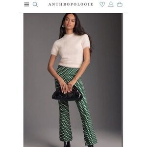 Anthropologie Margot Kick Crop Pants
